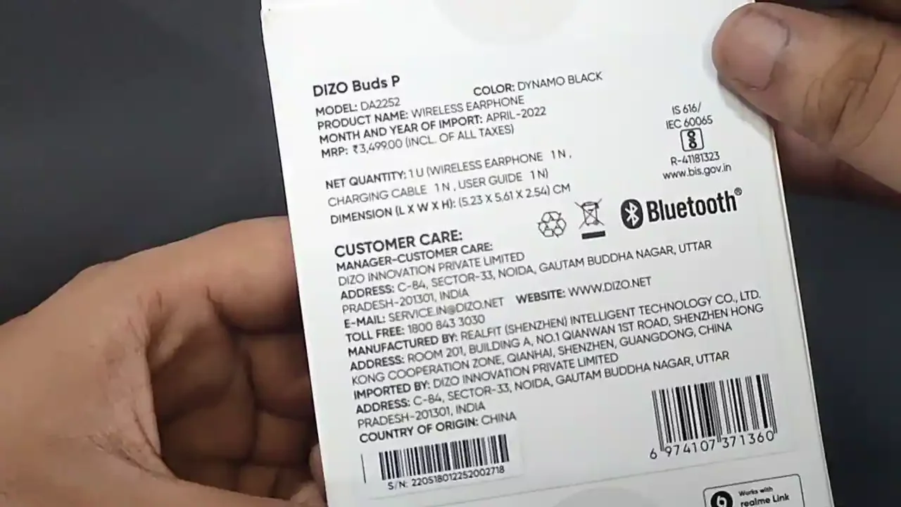 Dizo Buds P unboxing 