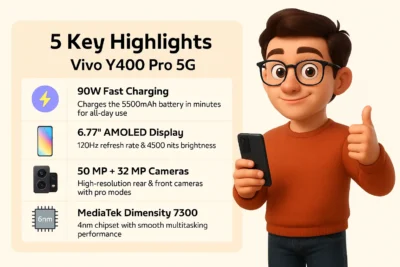 vivo y400 pro 5g key highlights